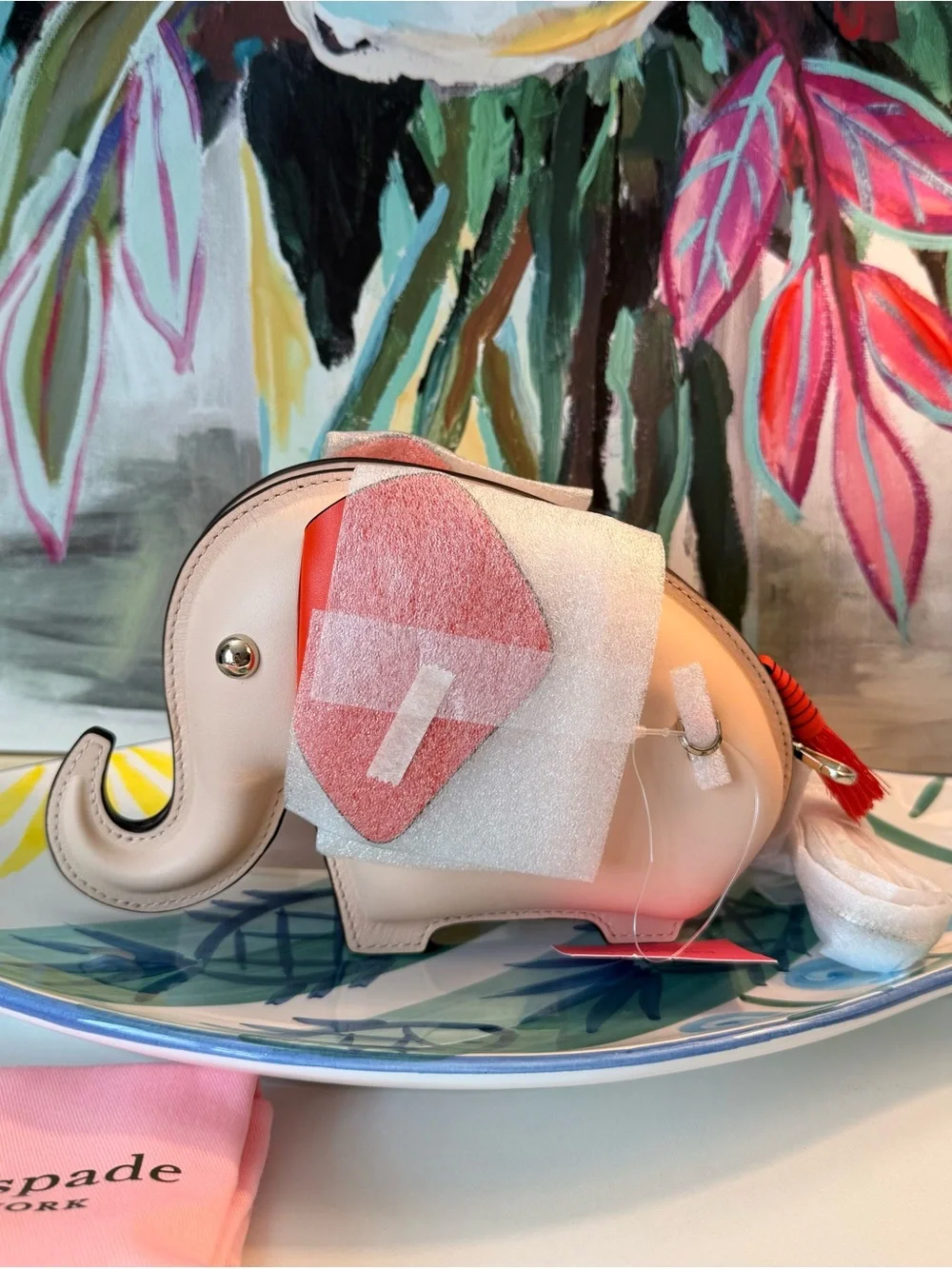 NWT Kate Spade Novelty tiny elephant crossbody Pink